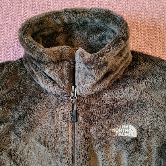 The North Face Brown Fuzzy Fleece Jacket Womens Small Ski Jacket Insert AMVD - Picture 4 of 11